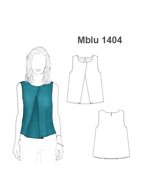 BLUSA CON CRUCE MUJER