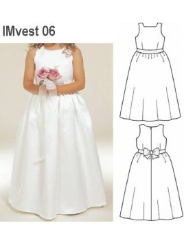 VESTIDO LARGO NIÑA 0906