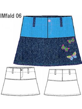 FALDA JEANS NIÑA 0906