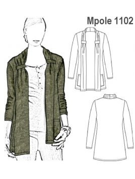 POLERA TIPO TAPADO MUJER.