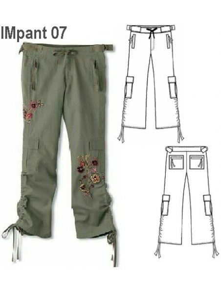 PANTALON CARGO NIÑA 0907