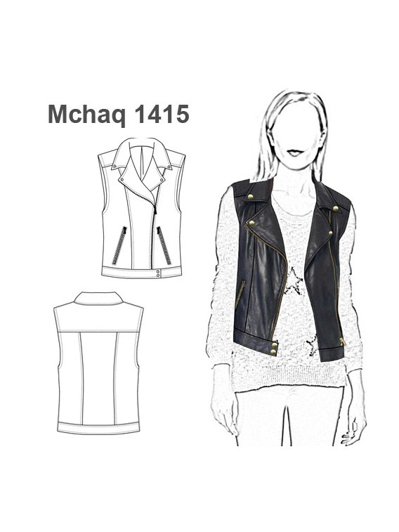 CHAQUETA CHALECO MUJER 1415