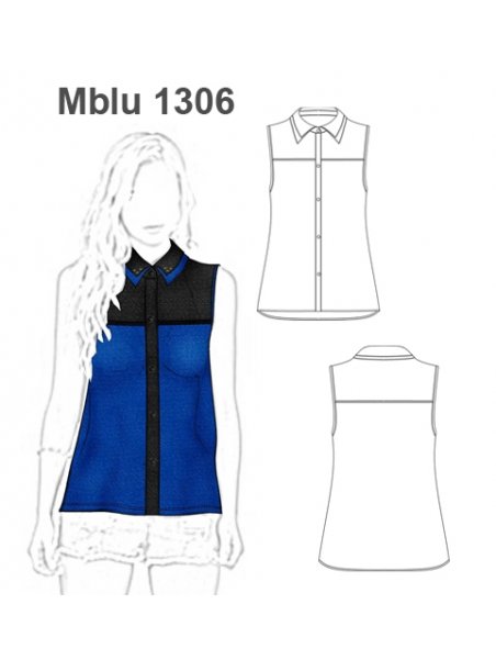 BLUSA CAMISERA MUJER 1306