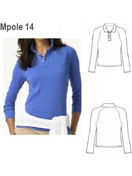 POLERA RAGLAND CUELLO, MANGA LARGA, CUEL