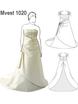 VESTIDO NOVIA MUJER 1020