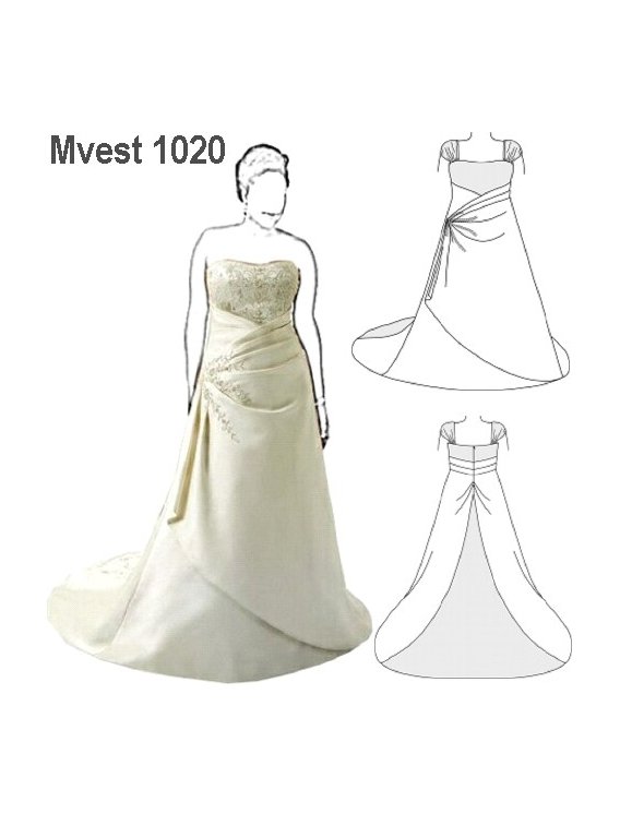 VESTIDO NOVIA MUJER 1020