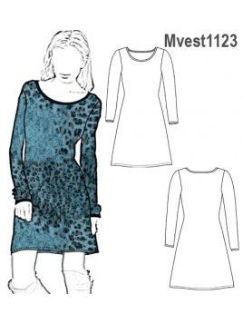 VESTIDO ELASTICADO MUJER 1123