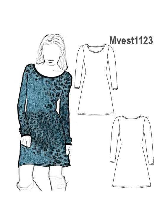 VESTIDO ELASTICADO MUJER 1123