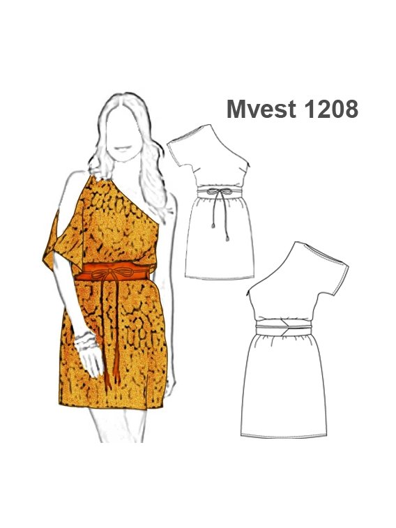VESTIDO SIN HOMBROS MUJER 1208
