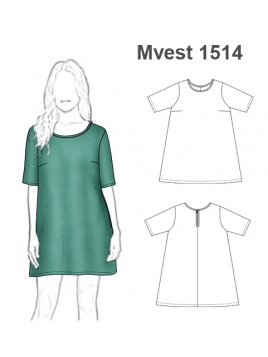 VESTIDO BASICO MUJER 1514