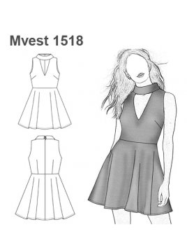 VESTIDO EVASE MUJER 1518