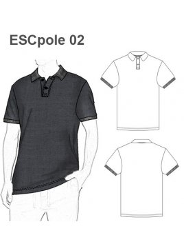 POLERA REMERA BASICA CUELLO Y PATA. MANG