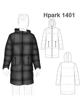 PARKA LARGA HOMBRE 1401