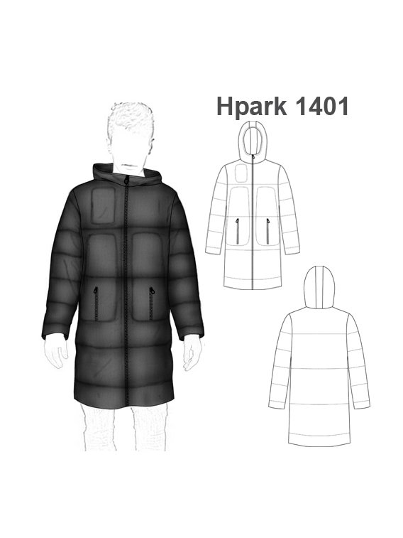 PARKA LARGA HOMBRE 1401
