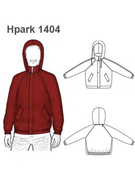 PARKA MANGA RAGLAN HOMBRE 1404