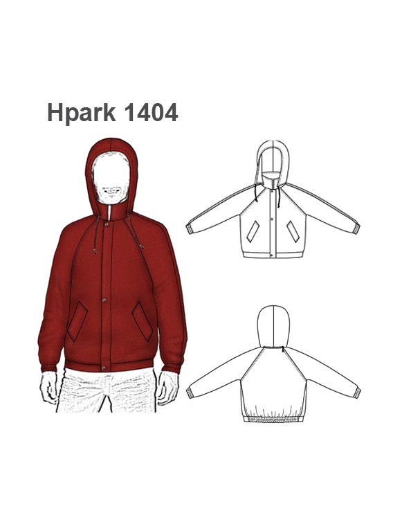 PARKA MANGA RAGLAN HOMBRE 1404