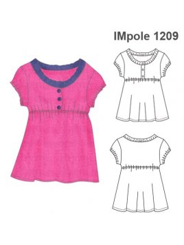 POLERA MANGAS RECOGIDAS