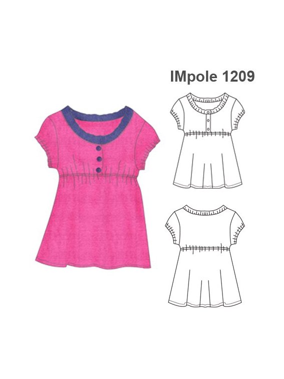 POLERA MANGAS RECOGIDAS