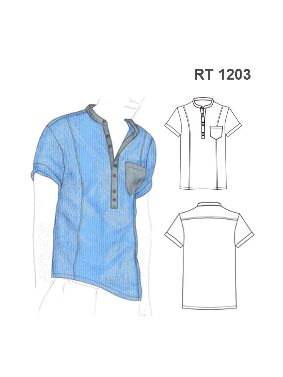 CAMISA CUELLO MAO HOMBRE 1203