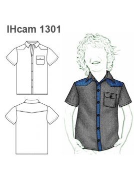 CAMISA CON CANESÚ NIÑO 1301