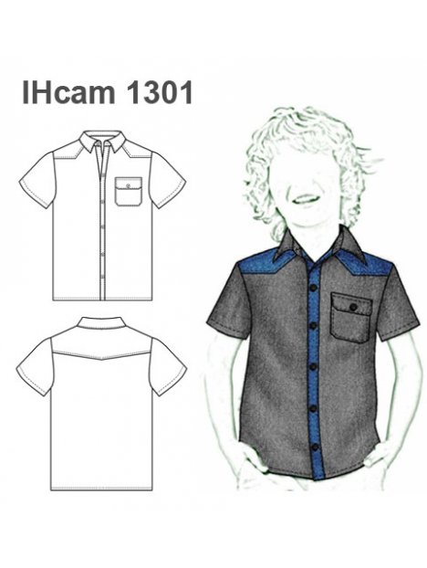 CAMISA CON CANESÚ NIÑO 1301