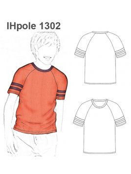 POLERA MANGA RAGLAN NIÑO 1302