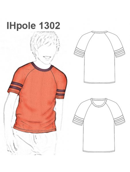 POLERA MANGA RAGLAN NIÑO 1302