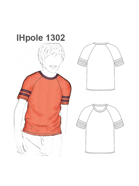 POLERA MANGA RAGLAN NIÑO 1302