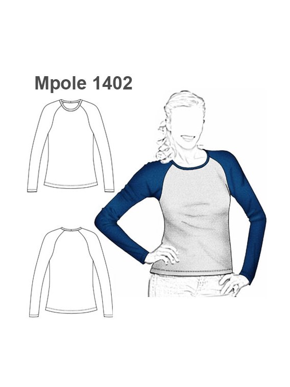 POLERA MANGA RAGLAN MUJER 1402
