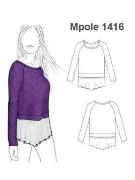 POLERA MANGA RAGLAN MUJER 1416