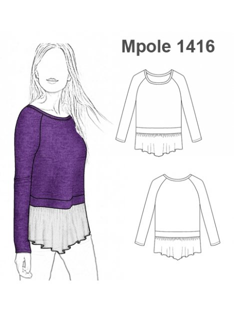 POLERA MANGA RAGLAN MUJER 1416