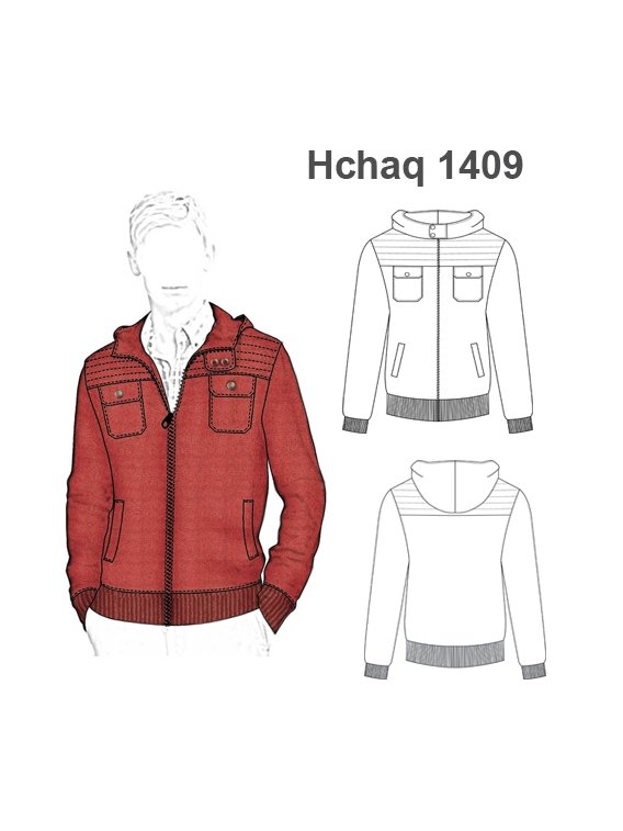 CHAQUETA CAPUCHÓN HOMBRE 1409