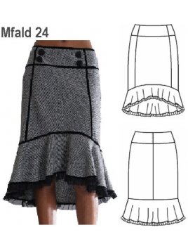 FALDA CORTES Y VUELOS MUJER.