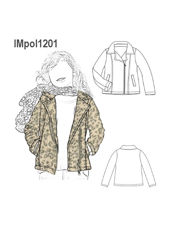 POLERON CHAQUETA NIÑA 1201