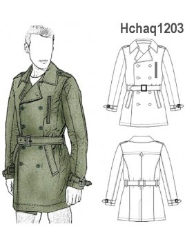 CHAQUETA TRENCH HOMBRE 1203