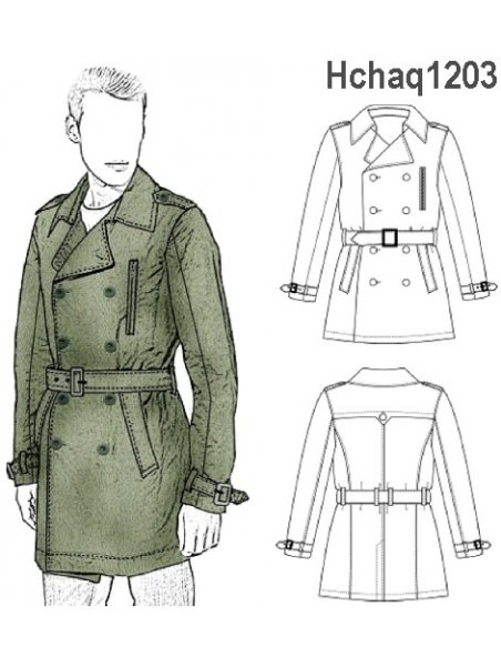 CHAQUETA TRENCH HOMBRE 1203