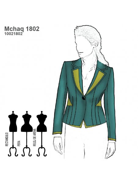 CHAQUETA BLAZER MUJER 1802
