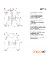 CHAQUETA AJUSTE CINTURA MUJER 1804