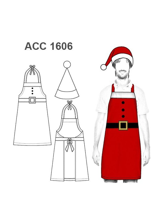 DELANTAL PECHERA COCINA NAVIDAD