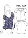 BLUSA ESCOTE RECOGIDO