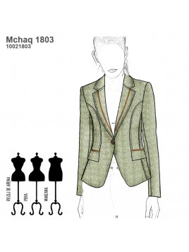 CHAQUETA BLAZER MUJER 1803