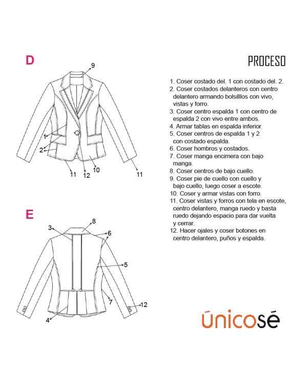 CHAQUETA BLAZER MUJER 1803