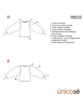 POLERON MANGA GLOBO MUJER 1805