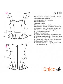 TOP PEPLUM MUJER 1801