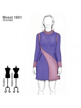 VESTIDO EVASE MUJER 1801