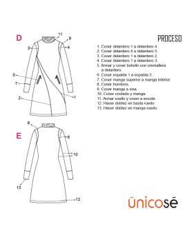 VESTIDO EVASE MUJER 1801