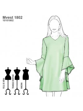 VESTIDO EVASE MUJER 1802