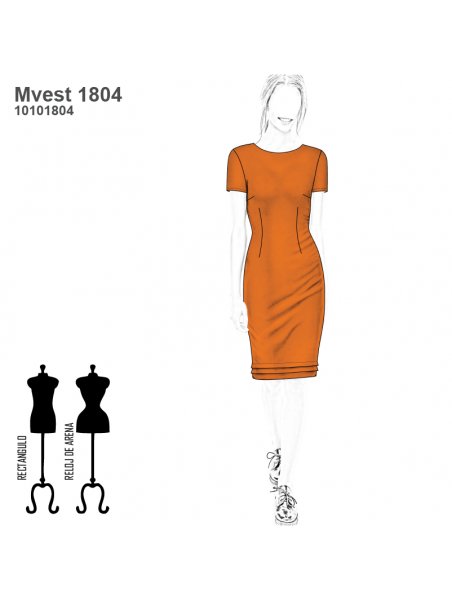 VESTIDO TUBO MUJER 1804
