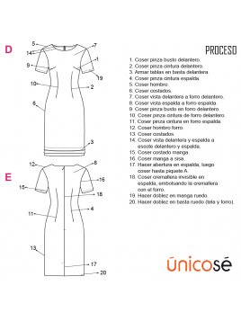 VESTIDO TUBO MUJER 1804