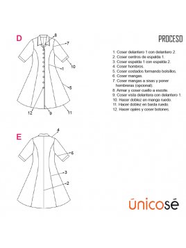 VESTIDO CAMISERO MUJER 1805